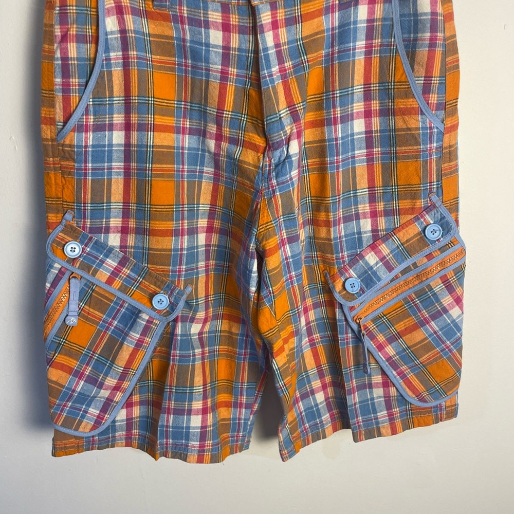 Plaid Cargo Pants for Men - Multicolor